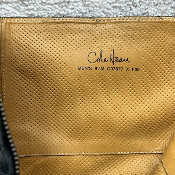 Cole Haan men’s black leather midcalf zip boot. - Picture 4 of 9